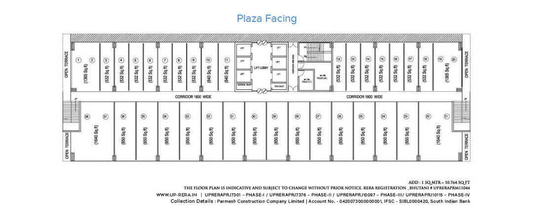 Bhutani Alphathum Floor Plan 2 commercial floor plan