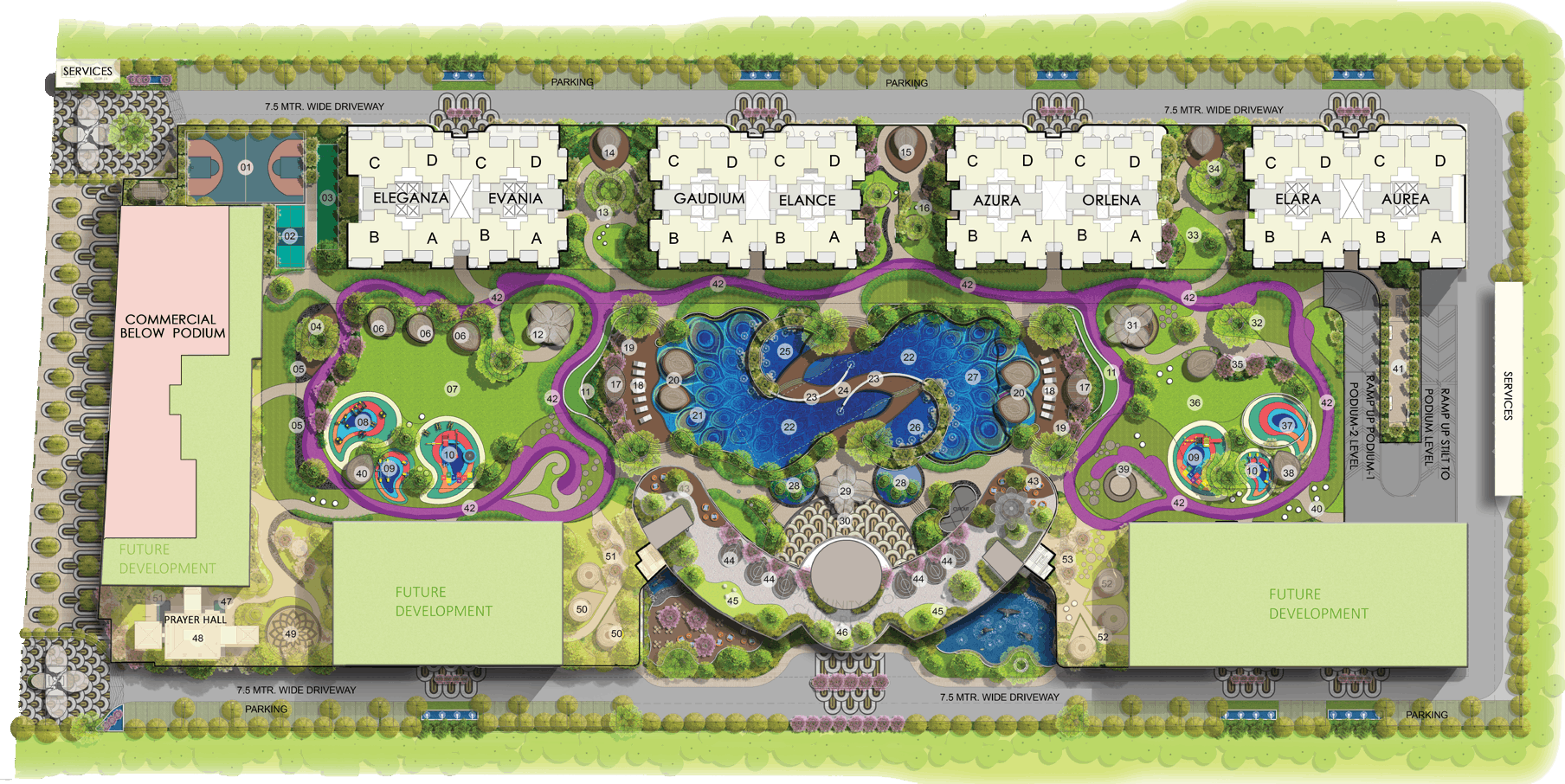 Gaur Alaris Master Plan and Site Layout