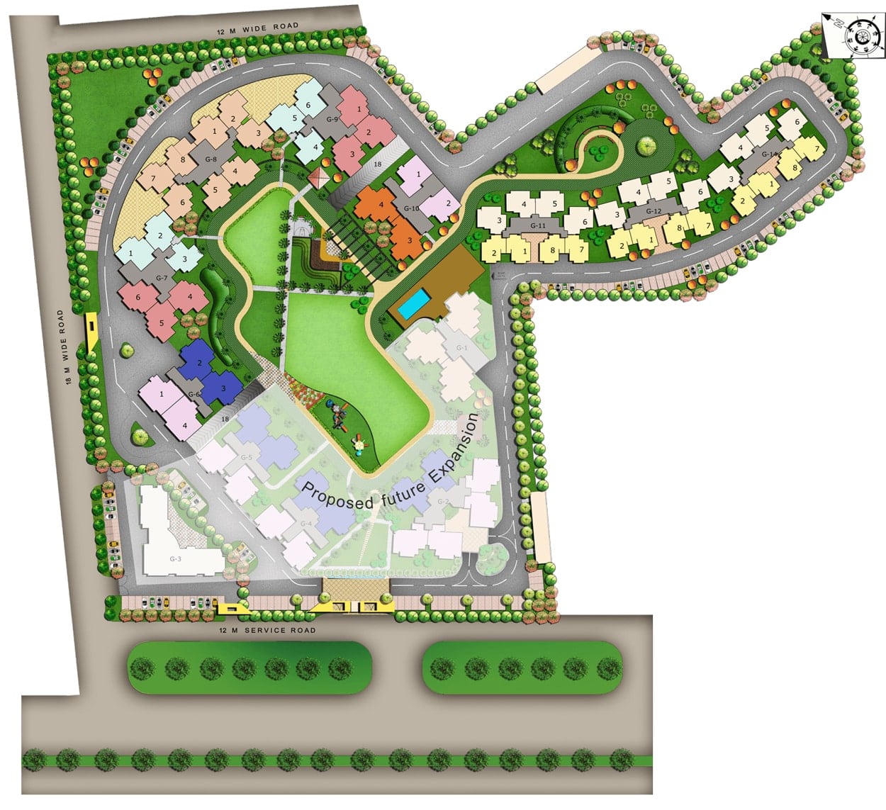 Nirala Greenshire Phase-1 master plan and site layout in Greater Noida West