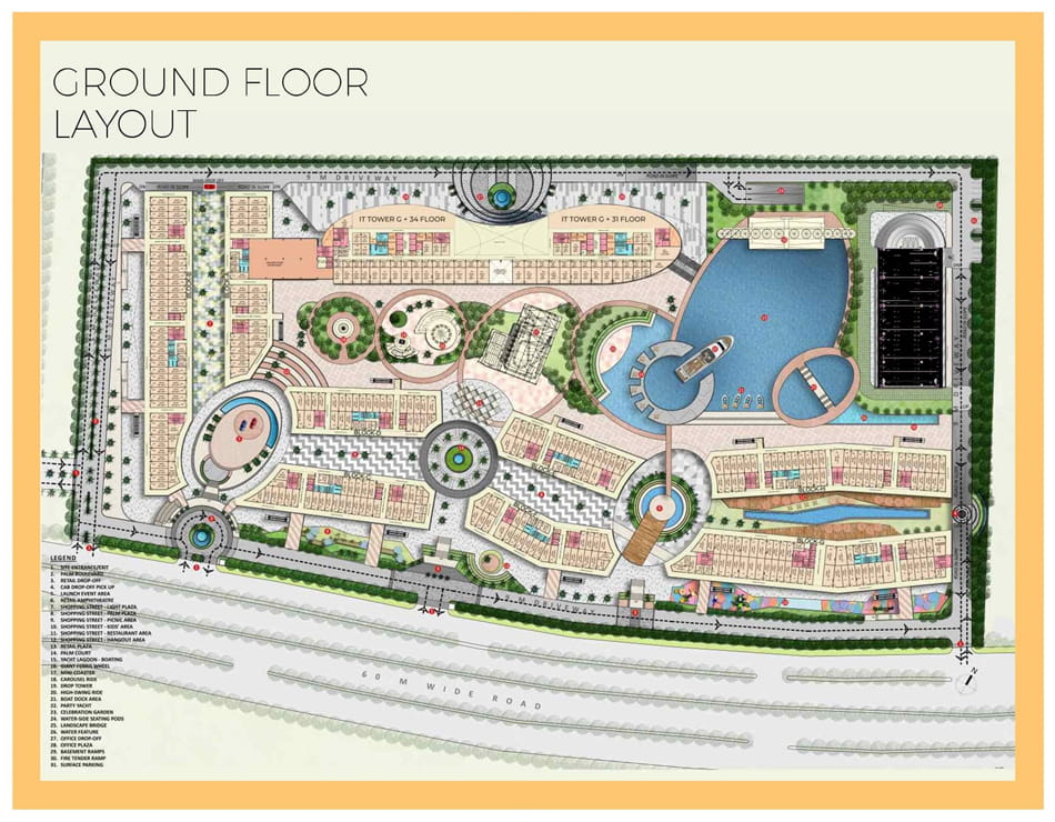 Grandthum By Group-108 Ground Floor Floor Plan