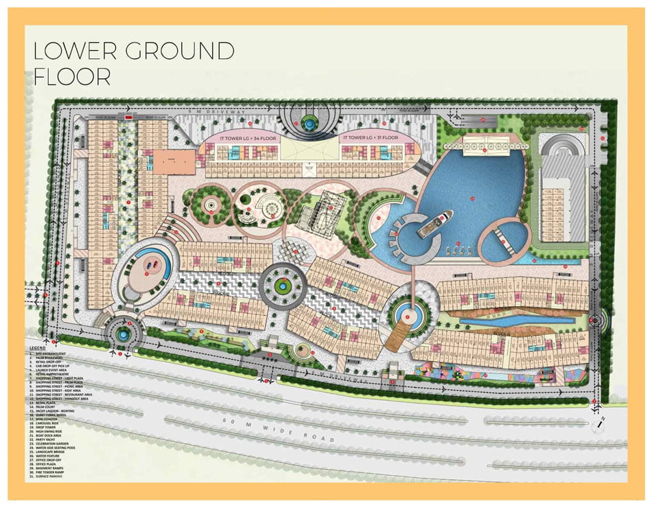 Grandthum By Group-108 Lower Ground Floor Plan